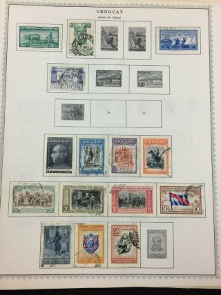 LOOK $$$$ 35,  Pages of OLD Uruguay Postage Stamp 781 3