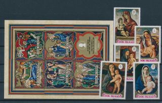 Gx03325 Cook Islands Madonna & Child Paintings Fine Lot Mnh