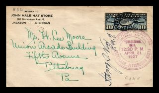 Dr Jim Stamps Us Youngstown Ohio First Flight Air Mail Cover Pittsburgh Cam 11