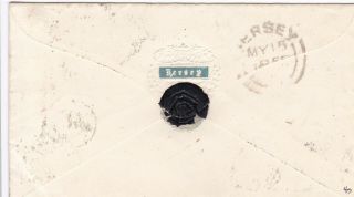 JERSEY 1855 COVER TO FRANCE BEARING 1D REDS (4) TIED 