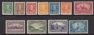 Canada - 1935 Set To $1 Sg 341 - 351 Mounted