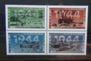 Canada 1994 50th Anniversary Of Second World War 6th Series Set Mnh