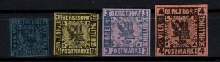 P000073/ Germany Bergedorf Stamps – Y&t 2 – 4 – 6 / 7  195 E