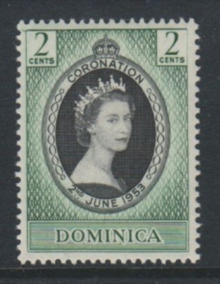 Dominica - 1953,  Coronation Stamp - M/m - Sg 139