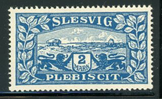 Schleswig Mnh Selections: Scott 12 2m Deep Blue (1920) Cv$7,