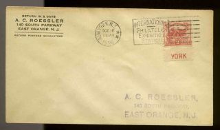630a With Tab White Plains Fdc York,  Ny Roessler Corner Card Sent To Himself