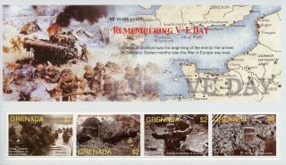 Grenada 2005 Mnh Wwii Ww2 Ve Day End World War Ii 4v M/s D - Day Military Stamps
