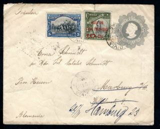 Chile - 1910 Cover To Marburg,  Germany - Redirected To Hamburg