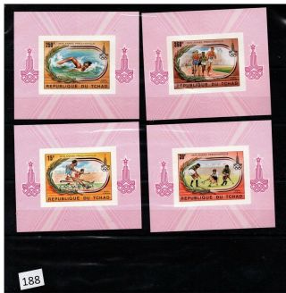 Chad 1980 - Mnh - Deluxe - Olympics - Moscow