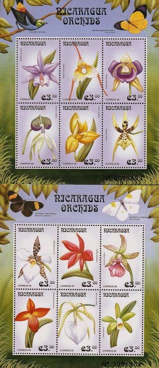 Nicaragua Orchids Sc 2305 - 6 Mnh 1999