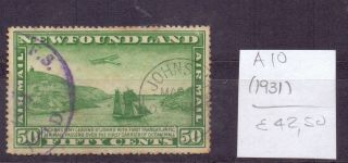 Newfoundland 1931.  Air Mail Stamp.  Yt A10.  €42.  50