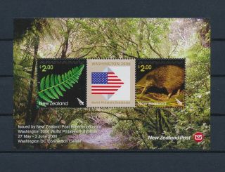 Lk79582 Zealand 2006 Washington Stamp Expo Nature Sheet Mnh