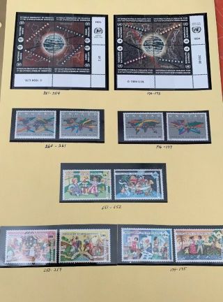United Nations 50th Anniversary Stamp Sheets 3 & Books 3.  & Others 1994,  95,  96 4