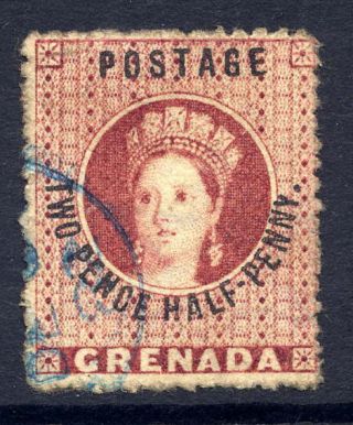 Grenada 1881 Broad Star 2½d Rose - Lake Very Fine Cds.  Stanley Gibbons 24.