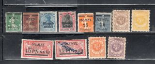 France Memel Stamps Hinged Some Occupied Lot 747
