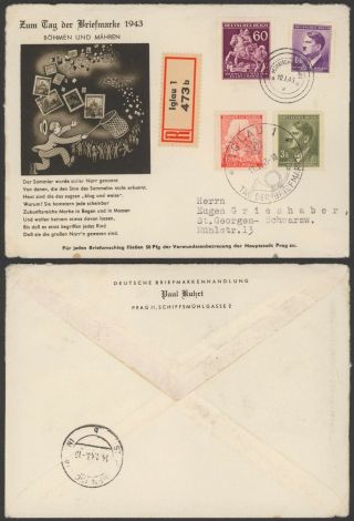 Germany Wwii 1943 - Registered Cover Iglau 36068/1