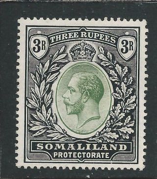 Somaliland 1912 - 19 3r Green & Black Mm Sg 71 Cat £85
