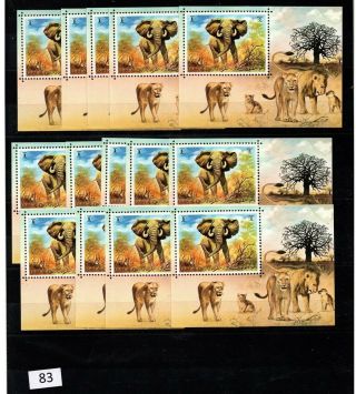 ,  14x Umm Al Quwain - Mnh - Lions - Elephant -