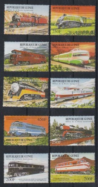 E304.  Guinea - Mnh - Transport - Trains