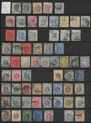 3896: Hong Kong; Selection Of 133 Stamps.  Victoria,  Edward,  George.  1863 - 1954