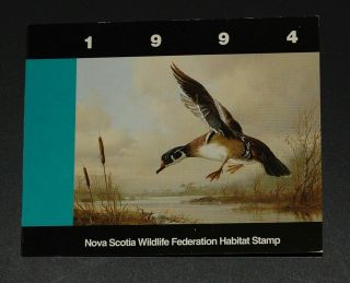 Nova Scotia Wildlife Habitat Conservation Ducks 1994 Booklet