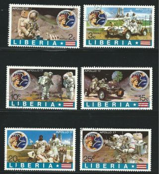 Liberia Stamps - Scott 623 - 628/a225 - Set - Canc/lh - 1973