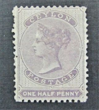 Nystamps British Ceylon Stamp 45 Og H $73