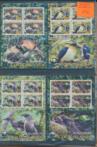 Gx02366 Cook Islands 2005 Fauna & Flora Birds Sheets Xxl Mnh Cv 19 Eur
