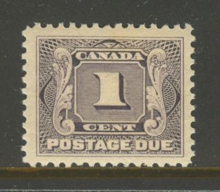 Canada J1,  1906 1c Postage Due - First Postage Due Series,  Hinged