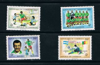 Cameroon Stamps,  1990 Soccer World Cup 116 - 3,  Scott 845 - 51 Mnh