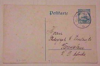 German East Africa Postal Card 23 Cat.  $22.  00 Mahenge 1913
