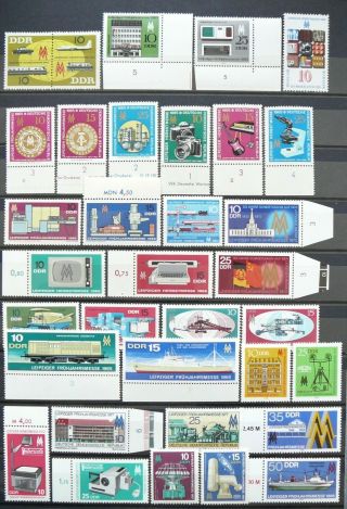 Germany Ddr Stamps - Leipzig Fair - Mnh.