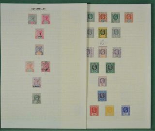 Seychelles Stamps Selection On 4 Pages H/m And (t79)