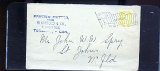 Vintage Canada Cover Front To St.  John 
