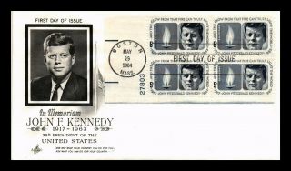 Dr Jim Stamps Us John F Kennedy Art Craft First Day Cover Plate Block Scott 1246