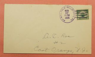 C4 On 1925 Bellefonte Pa Amf Cancel Airmail To Ac Roessler Orange Nj