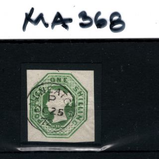 GB QV EMBOSSED Cut - out 1/ - Green Nuneaton CDS 1872 Warwicks MA368 2