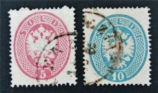 Nystamps Austrian Offices Abroad Lombardy Venetia Stamp 17.  18 $128