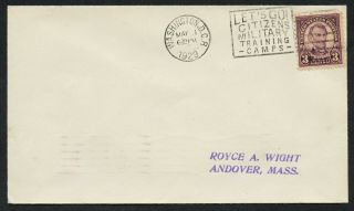 661 3¢ Lincoln Kansas Ovpt On Early Fdc May 1,  1929 Washington,  Dc Cv $75 Bu2967