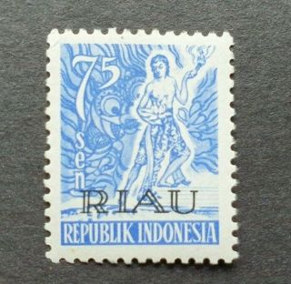 Early Riau Surcharge 75 Sen Vf Mnh Indonesia IndonesiË 272.  34 0.  99$