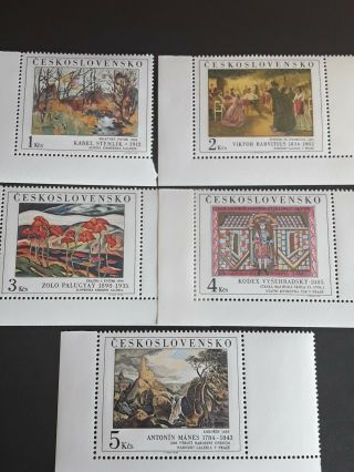Stamps Czechoslovakia 1984,  Art