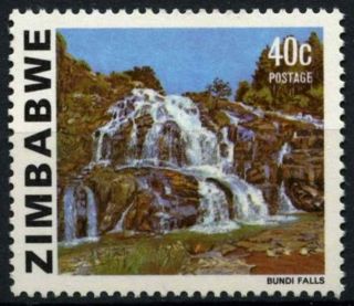 Zimbabwe 1980 - 1983 Sg 588a 40c Waterfall Definitive Mnh D50896