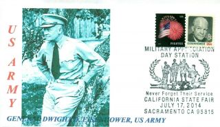 General Dwight Eisenhower,  Usa General Of The Army,  Portrait Pictorial Postmark