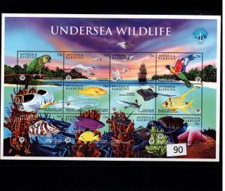 // Antigua & Barbuda - Mnh - Nature - Birds - Fish - Corals - Undersea