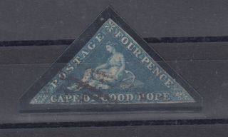 Cape Of Good Hope 1863 4d Blue Triangle Sg19 Fine J2725