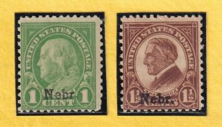 Us Stamp Sc 669 - 670 1 - 11/2c 1929.  Cv$12.  50 958