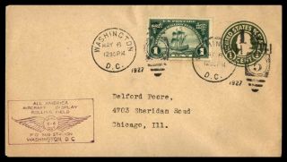 Mayfairstamps Us First Flight Cover 1927 Bolling Field Aircraft Display Wwb89311