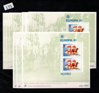 13x Azores,  Portugal 1981 - Mnh - Europa Cept - Horse,  Flags -