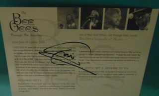 Barry Gibb “The Bee Gees” Isle Of Man FDC Signed The Bee Gees 3