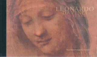 Gb 2019 Leonardo Da Vinci Rm Prestige Booklet Dy28 Face Value £12.  00